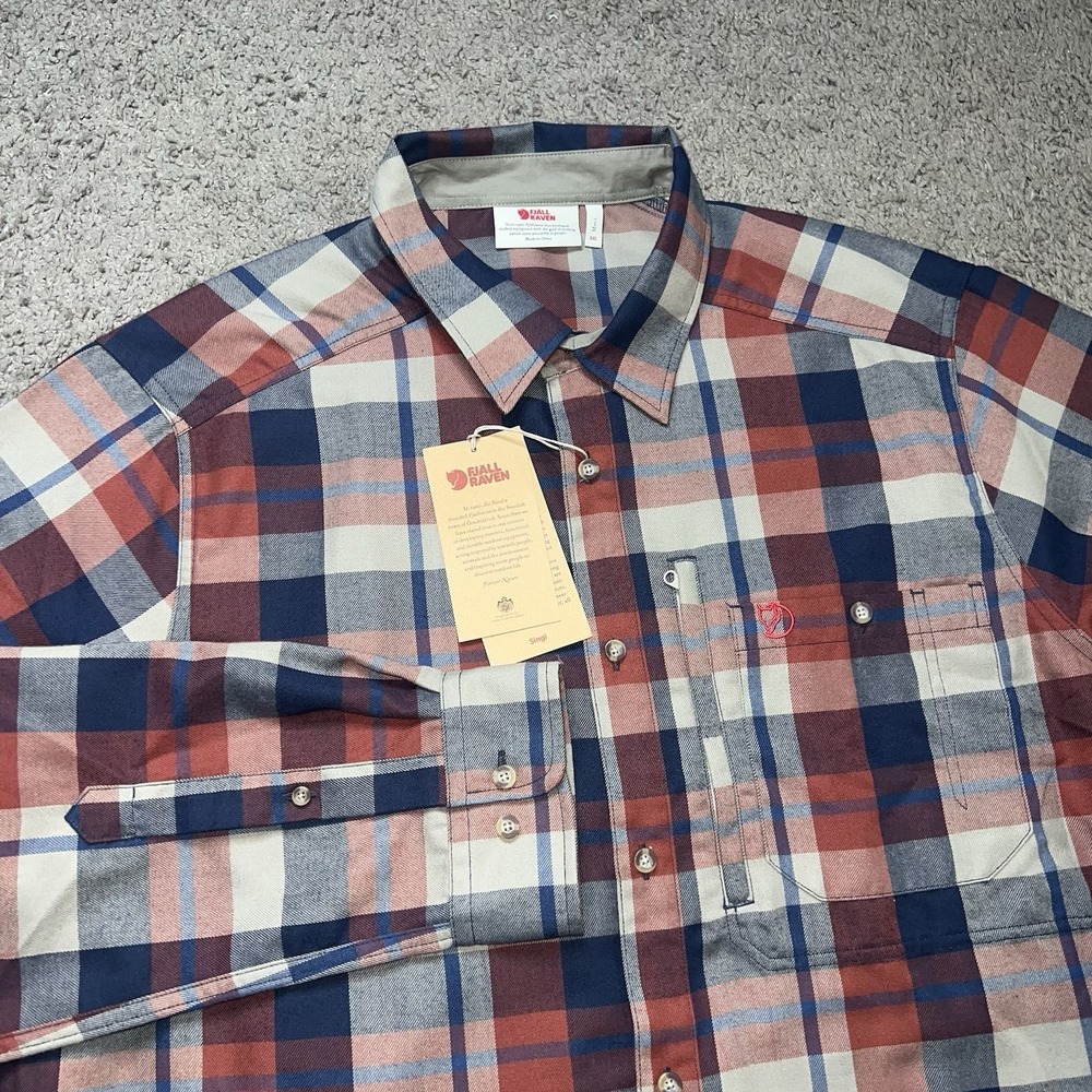 NWT Fjallraven Fjallglim Men's Shirt Autumn Leaf Men 2XL